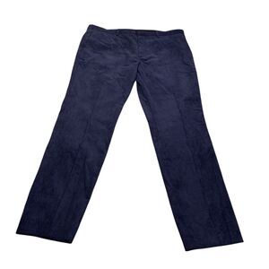 Theory Mens Zaine Dark Blue Baltic Stretch Corduroy Pants 40x33 Preppy Office